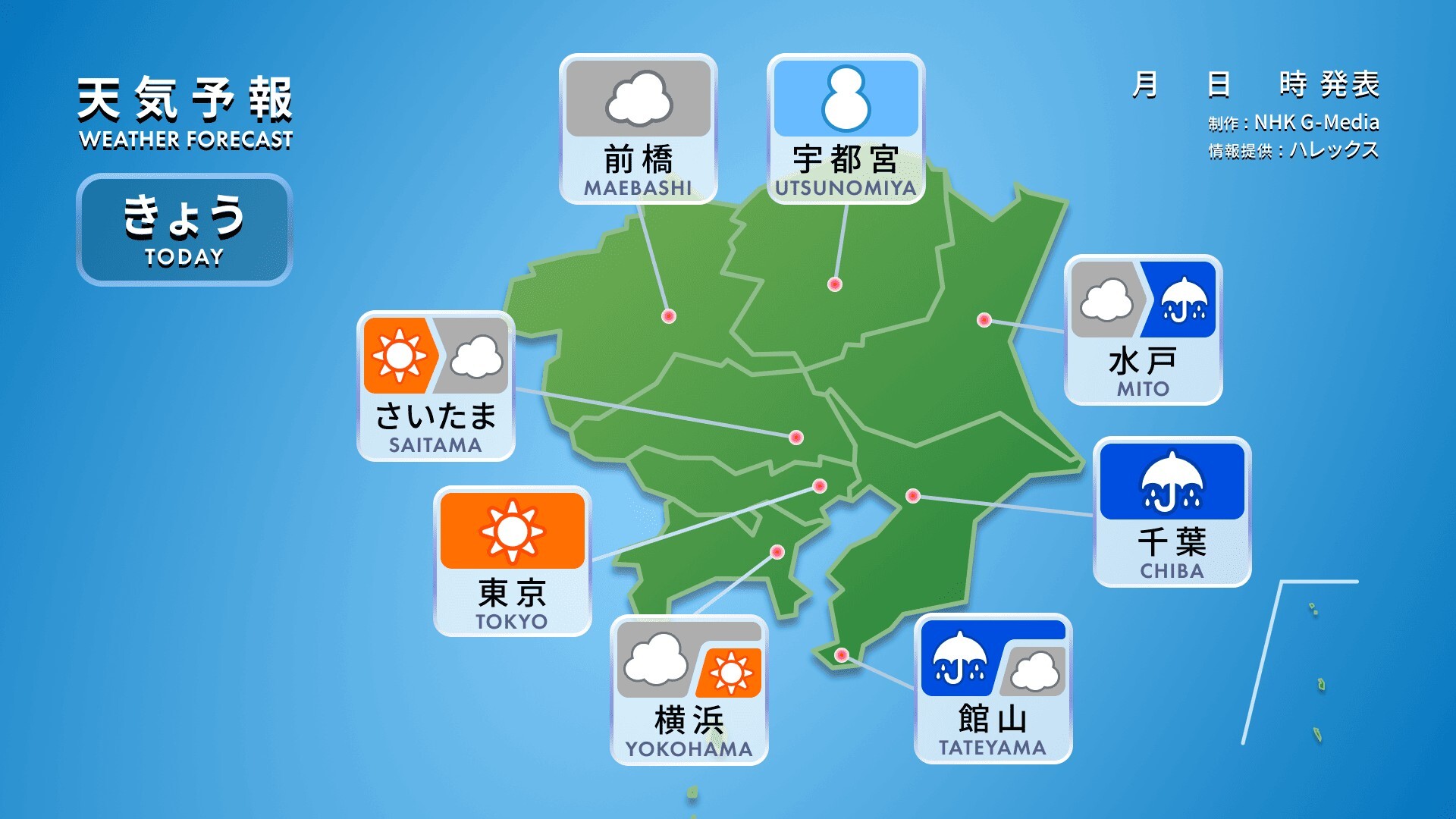 天気きょう関東